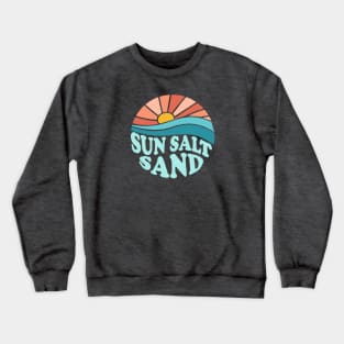 Sun Salt Sand Retro sunset Crewneck Sweatshirt